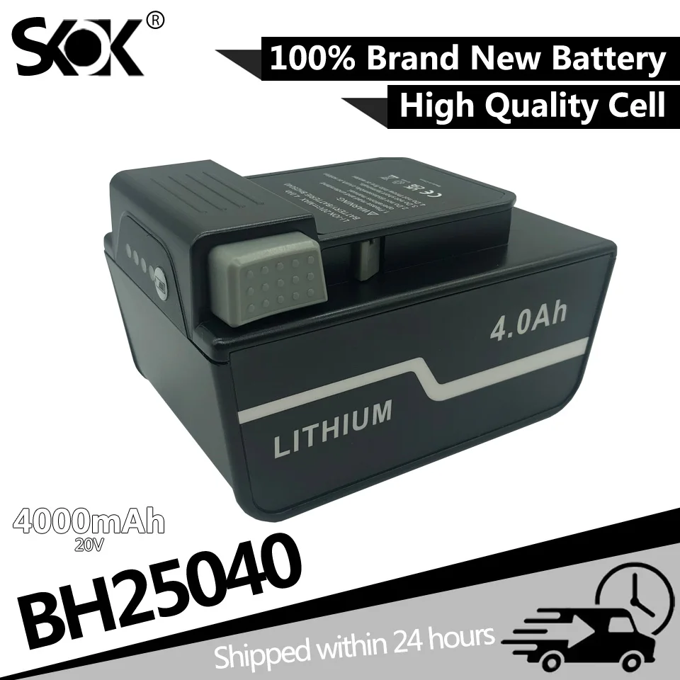 New BH25040 Battery For Compatible with Hoover ONEPWR Cordless Vacuum Cleaner Lithium Ion Battery BH15030 BH15260PC BV25040