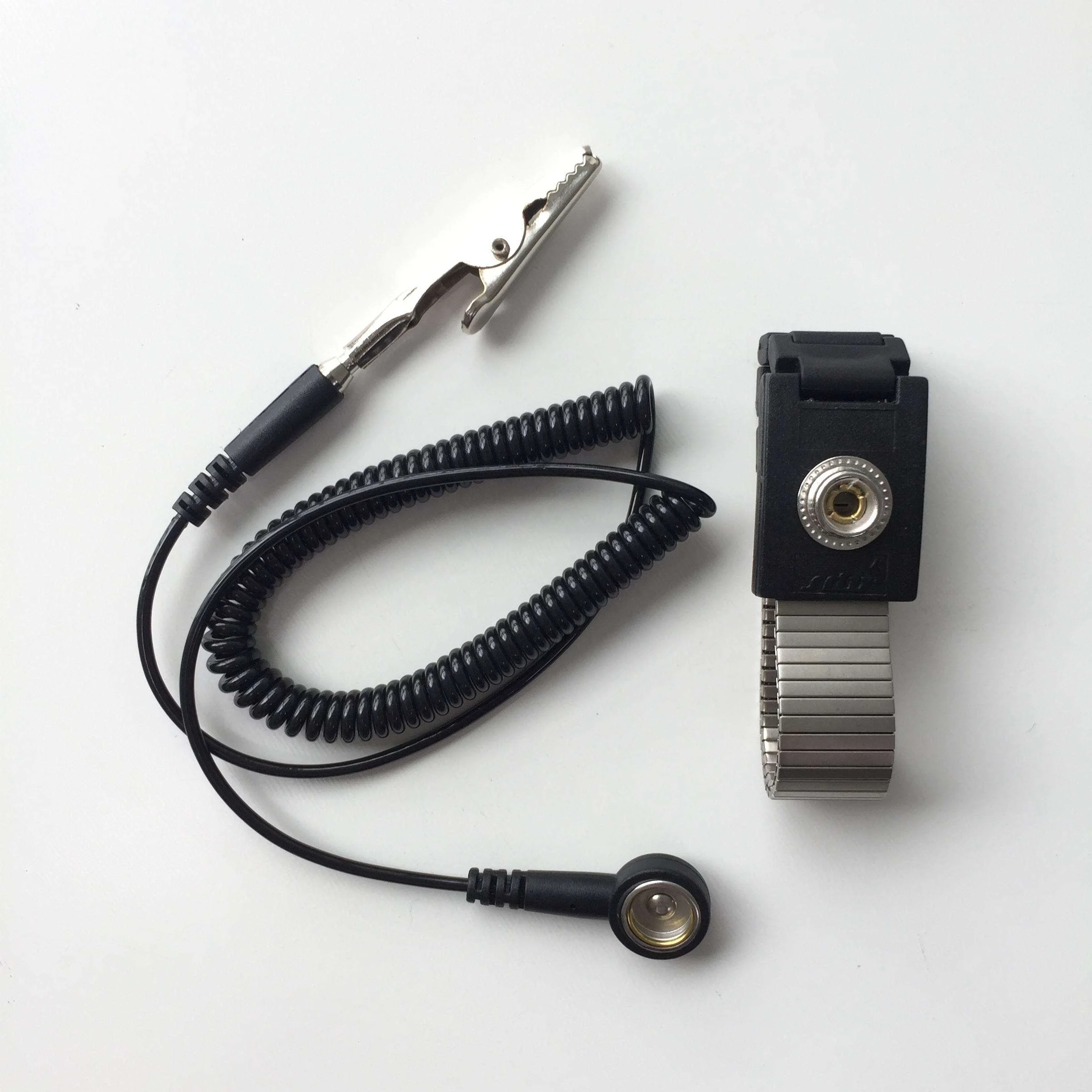 Cinturino da polso antistatico staccabile per lavoratori Eliminazione antistatica Elastico ESD per applicazioni industriali in camere bianche