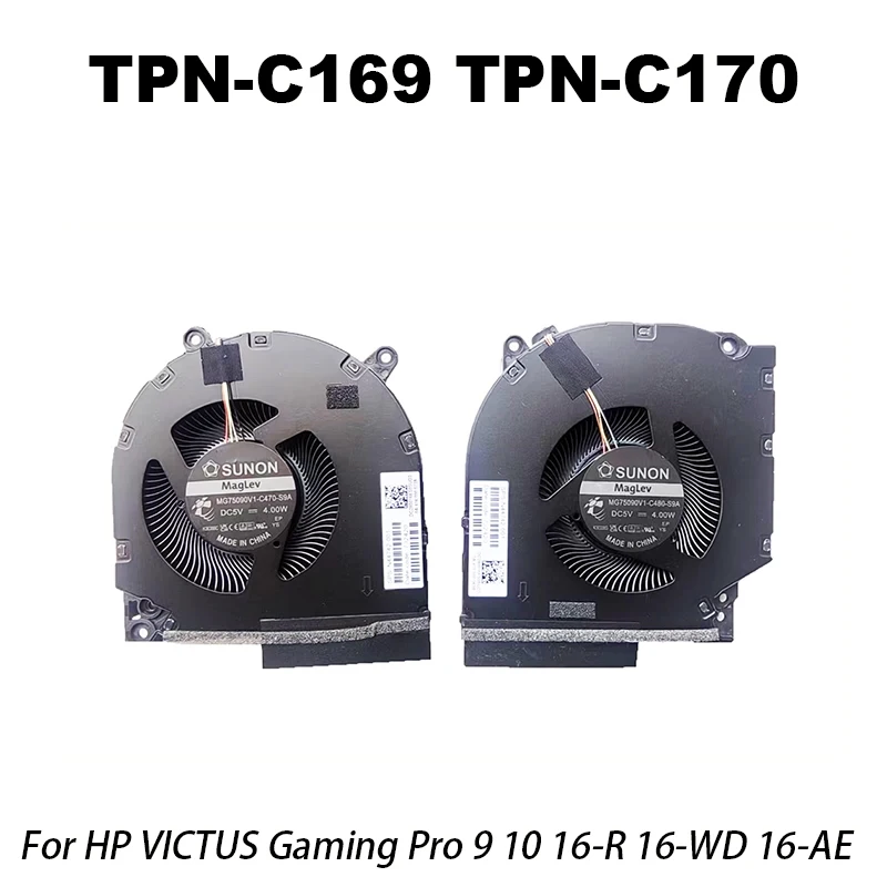 TPN-C169 TPN-C170 40 Series 12V Fan For VICTUS Gaming Pro 9 10 16-R WD 16-AE RTX3060 3070