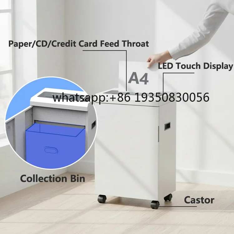 

25 Sheet Paper Shredder P4 60L Pull-Out Bin Paper Shredder