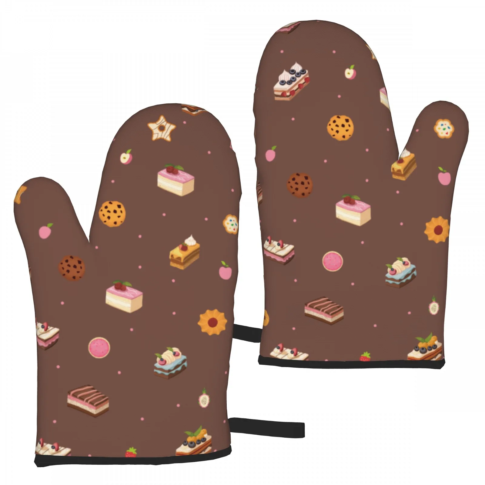 

Набор сладких и уютных прихватков для духовки из 2 вкусных тортов и выпечки для вашей кухни, выпечки, барбекю на открытом воздухе