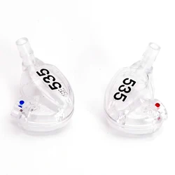 Transparent Earphones Shell Case for Shure SE535 Earphones Shell Replacement BA Drivers Shell Housing