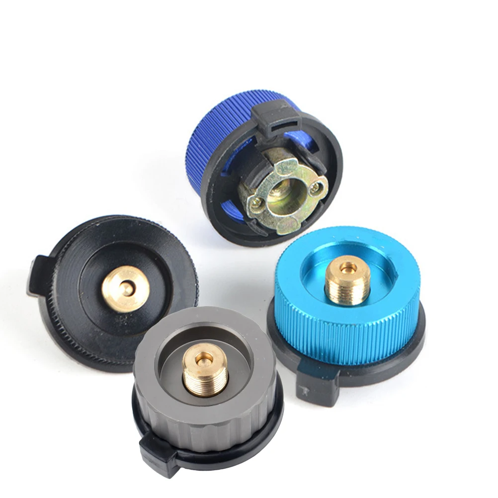 

Split Type Connector Head Gas Bottle Adaptor Transfer Nozzle For Camping Picnic Bbq Outdoor Gas Bottle Adaptor Burner Grey