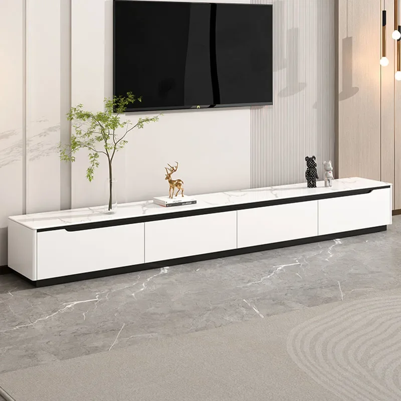 Speaker White Tv Stands Designer Acrylic Nordic Drawers Filing Movies Tv Table Entertainment Suporte Para Tv Salon Furniture