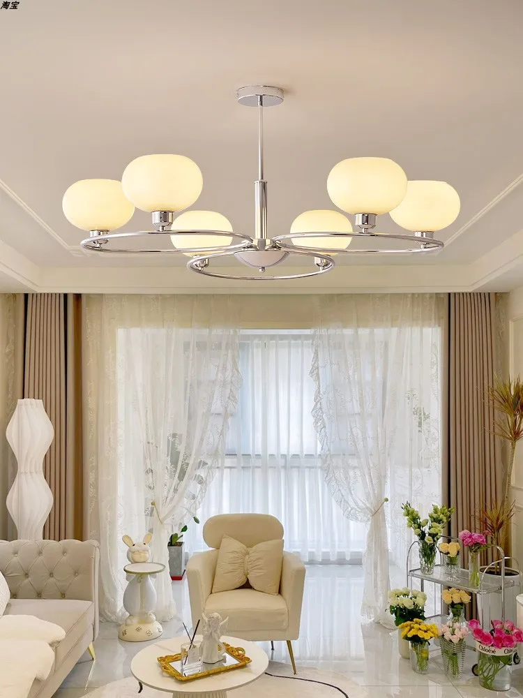 

Living room pendant light, antique style, modern minimalist living room, dining room, bedroom, persimmon pendant light