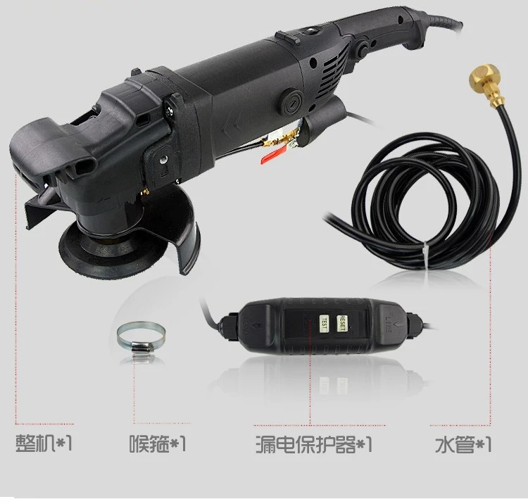 Marble Angle Grinder 1200W 220V Stone Wet Polishing Machine Wet Angle Grinder Machine for Granite Concrete