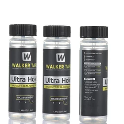 1.4LF.OZ 41.4ml waterproof Walker Tape Ultra Hold Hair System Adhesive Hair Replacement Lace Glue for Hair Toupee or Lace Wigs