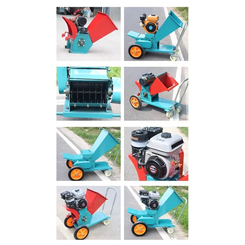 Multifunctional garden tool  Fruit tree branches and strips crushing and kneading movable household small forage