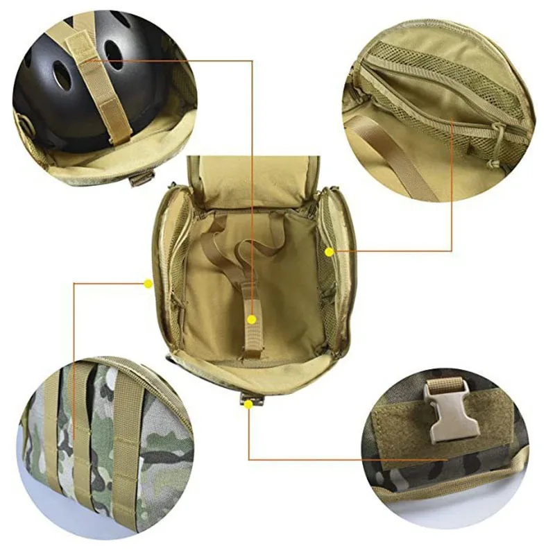 مجموعة خوذة تكتيكية طقم الطوارئ المحمول طقم الإسعافات الأولية التكتيكية مجموعة الحبال التخييم اللوازم الطبية طقم السفر حقيبة الإسعافات الأولية