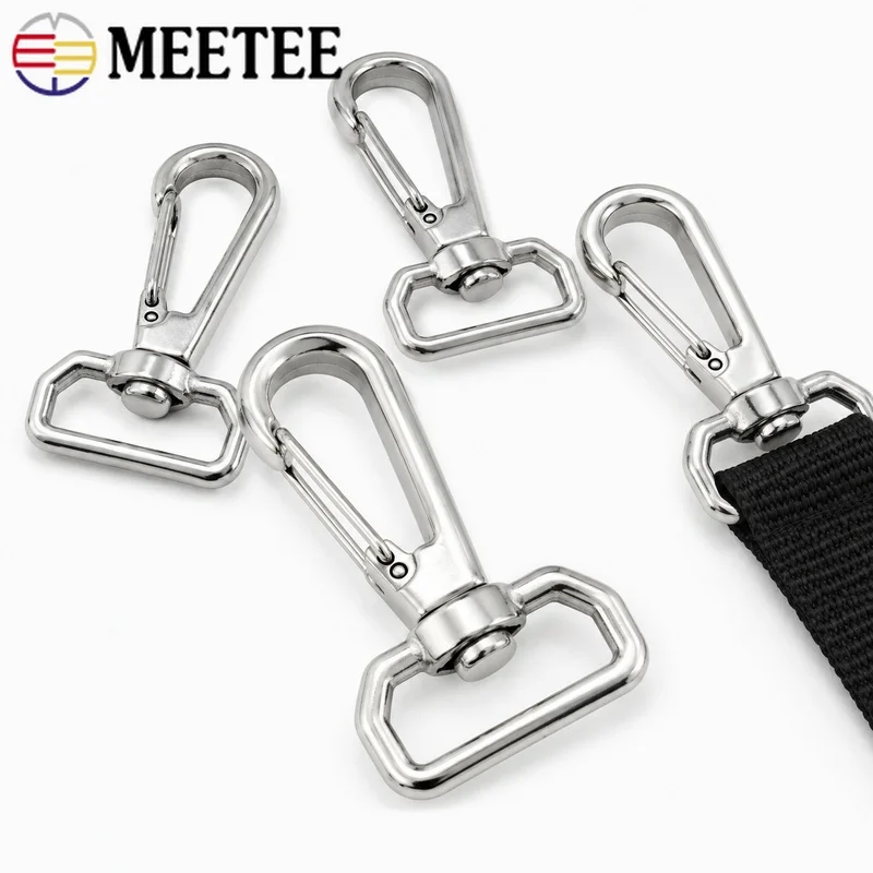 2/5/10Pcs 27mm 304 Stainless Steel Swivel Trigger Hook Carabiner Clasp for Dog Leash Pet Strap Keyring Paracord Accessories