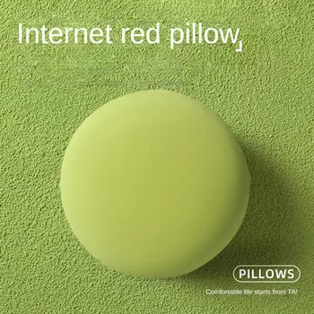 둥근 베개 폼 입자 사무실 낮잠 베개, 거실 소파 쿠션 침대, 잠자는 집 귀여운 베이 윈도우 베개 등받이 