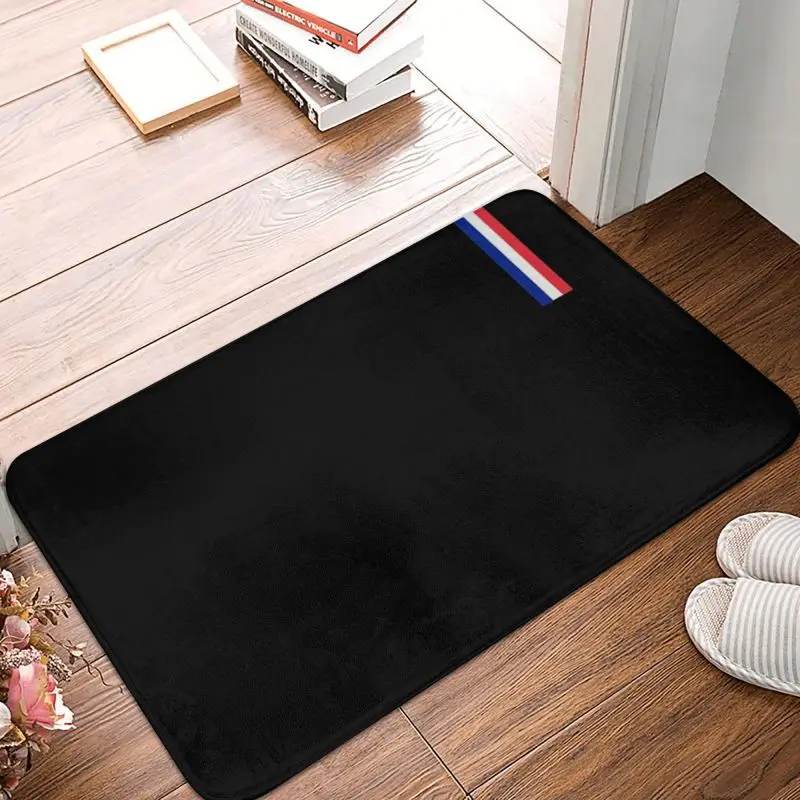 Custom Flag Of France Doormat Anti-Slip Entrance Bathroom Kitchen Floor Door Mat France Patriotic Living Room Rug Carpet Footpad