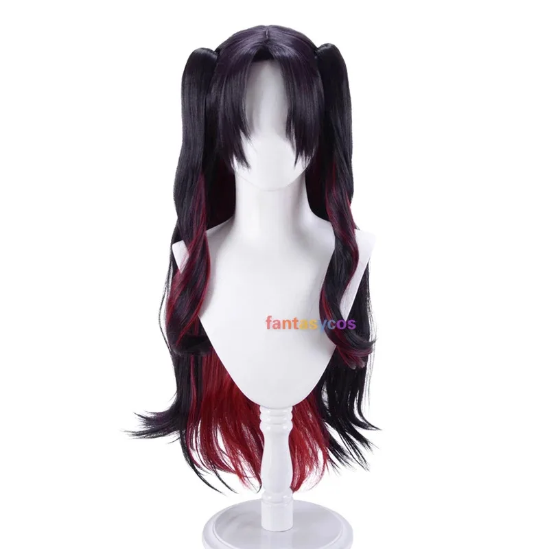 FGO شعر مستعار تأثيري مصير/الطلب الكبير Astarte الفضاء عشتار 80 سنتيمتر طويل بني أحمر مختلط مزدوج الذيل مقاومة للحرارة شعر مستعار؛ 3.k'6;d.a;