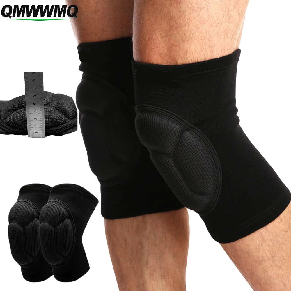 1Pair Protective Knee Pads for Men Women Work,Volleyball Knee Pad Thick Anti-Slip Kneepads Soft, Collision Avoidance Knee Sleeve