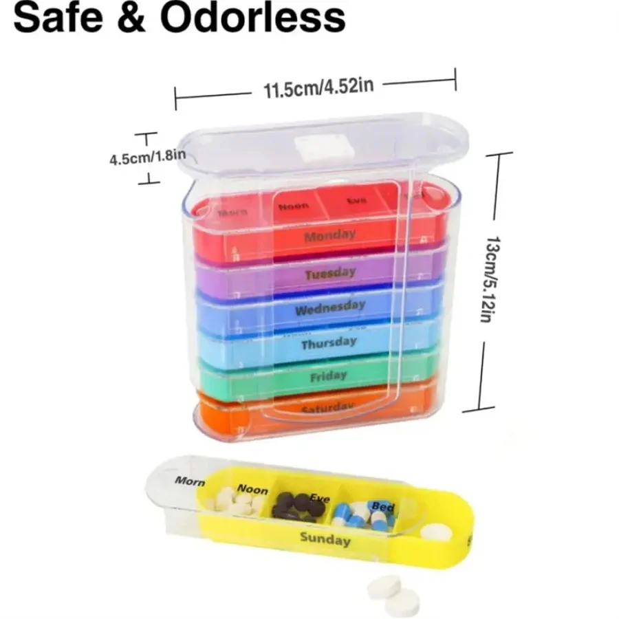 1 قطعة 7 أيام حبة صندوق دواء أسبوعي شهري حامل لوحي التخزين المنظم حاوية علبة حبة صندوق 28 صندوق حبوب بلاستيكي #2