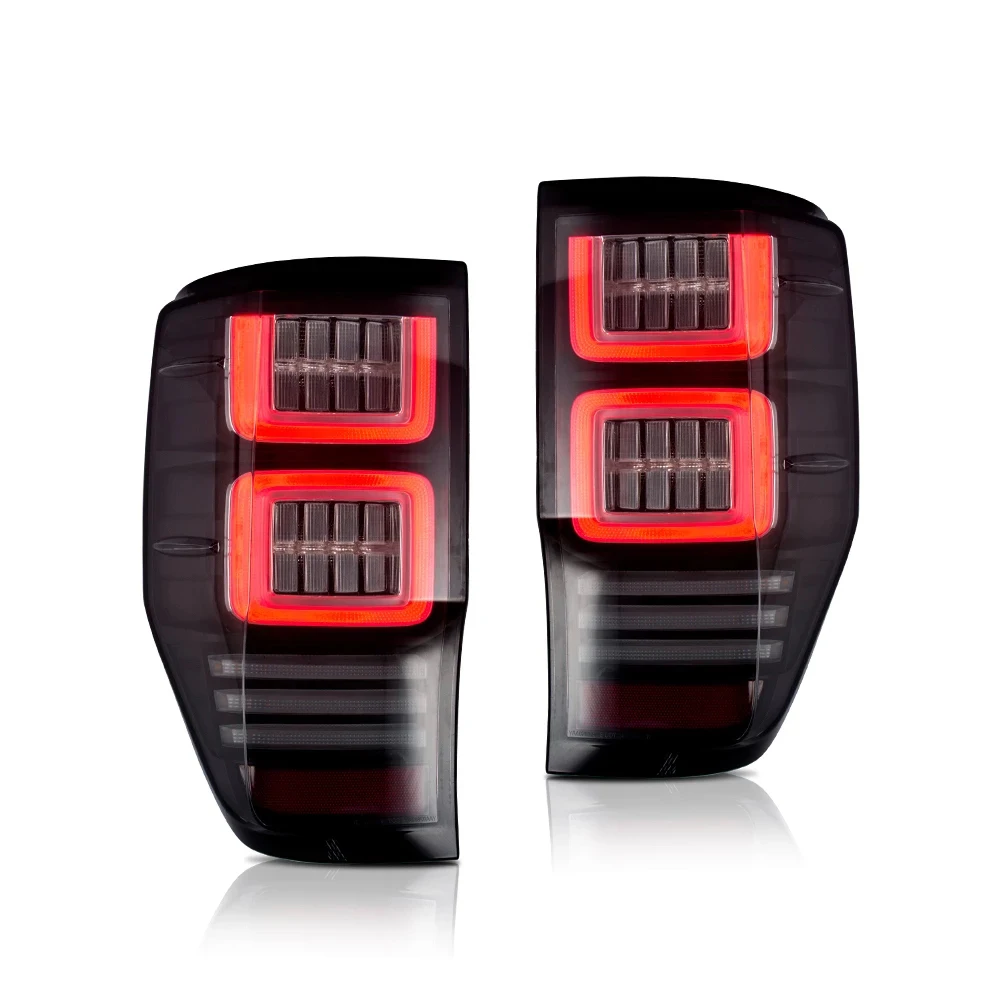 Pair Of Car Tail Light Assembly For Ford Everest 2012-UP LED Brake Signal light Tuning Parts Car Rear Lamp System