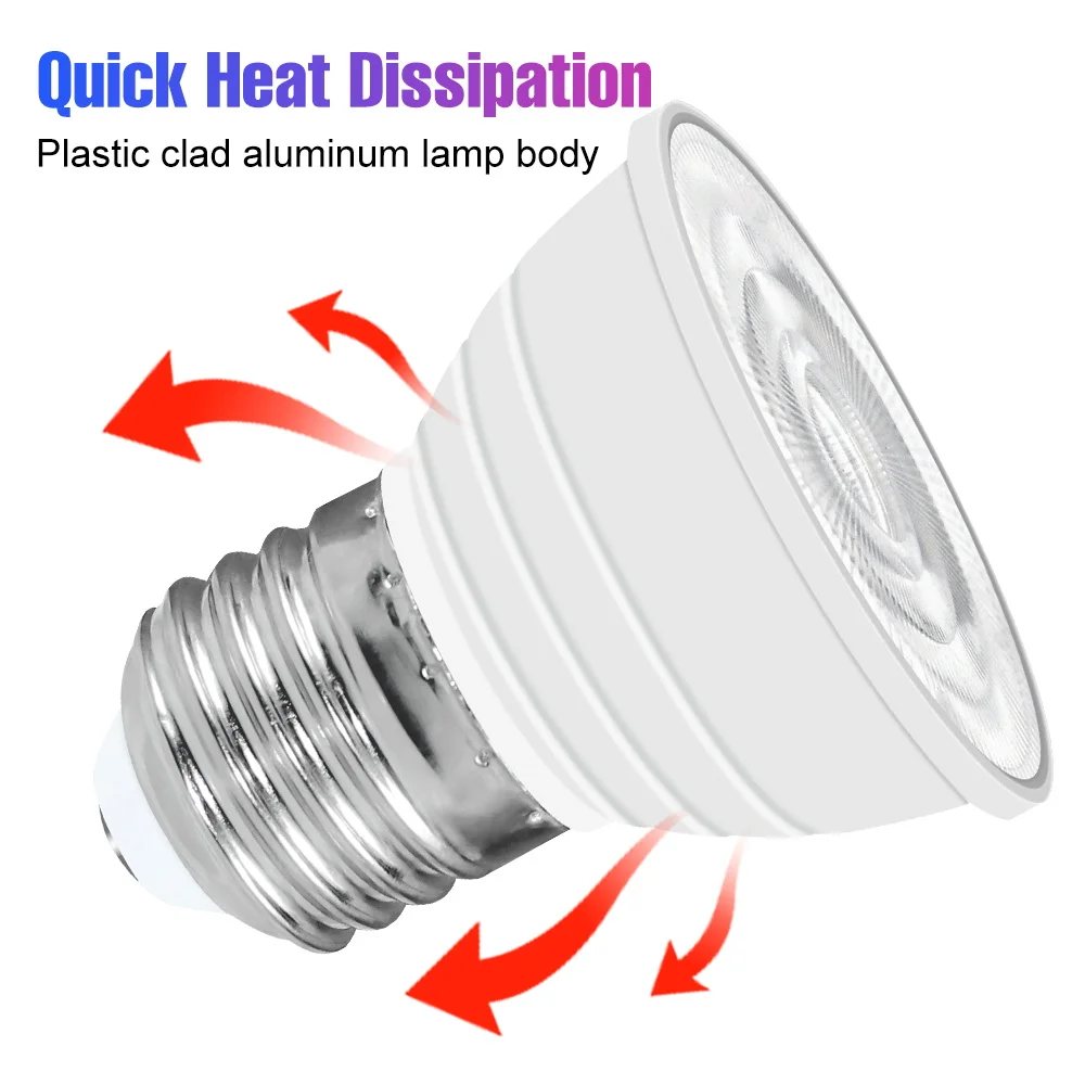 15 واط RGB لمبة E27 بقعة ضوء GU10 مصباح السقف MR16 الثريا لمبات E14 الذكية IR تحكم عن بعد عكس الضوء للمنزل ديكور الحفلات