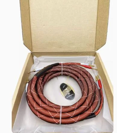 LB-5110 Oxygen-free Copper Audiophile HI-FI Speaker Cable with Banana Plug Connector 4N OFC HIFI Speaker Wires