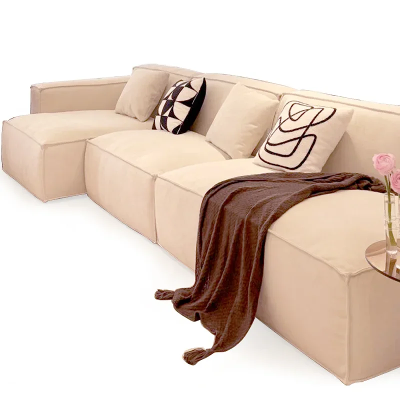 

High-end sofa living room 2025 new compressible matte cloth