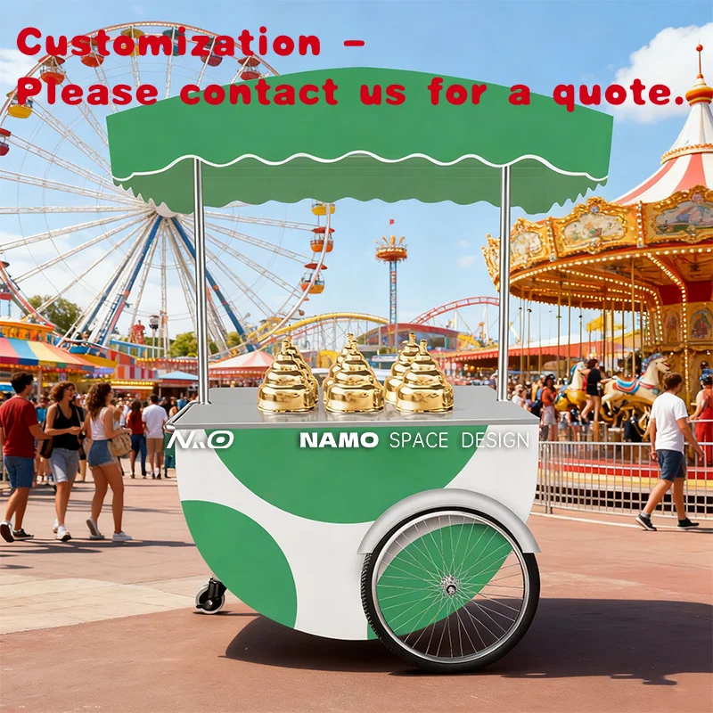 

custom.Luxurious Metallic Mobile Sales Stall Cart Wedding Display Stand Trolley Promotional Stand