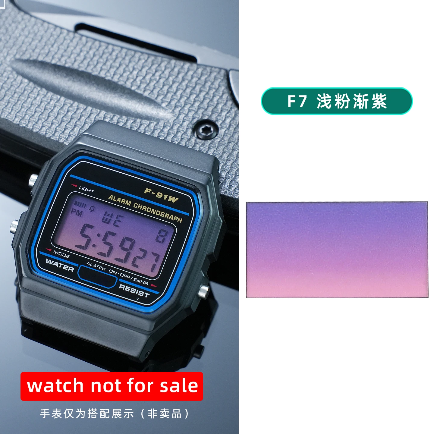 28 verschiedene Farbfolien für Display-Bildschirme, DIY-Aufkleber im Ins-Stil, HD-Folienaufkleber für Casio F91 A158 A159 A168 F105 – Detail 12