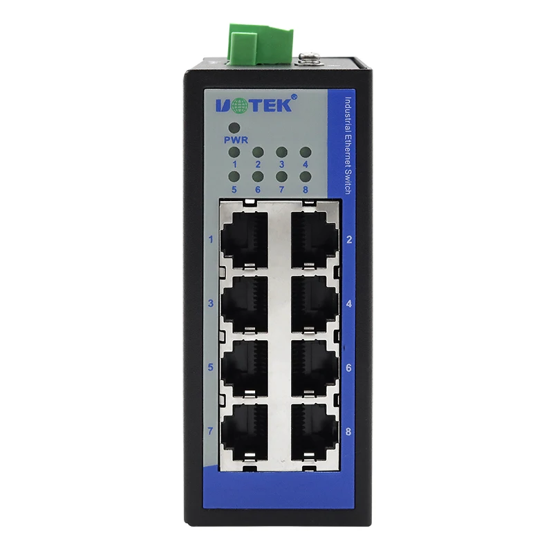 Switch Ethernet não gerenciado de 8 portas UOTEK UT-6408CA 100M