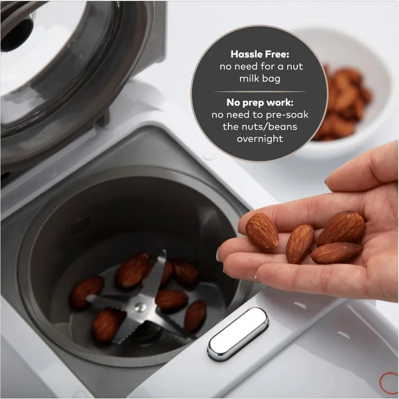 صانع الحليب غير المصقول مع خلاط يدوي Intermix Frother الحليب 6 في 1 آلة صنع الحليب ذات القائمة على نباتية وظيفة التنظيف التلقائي