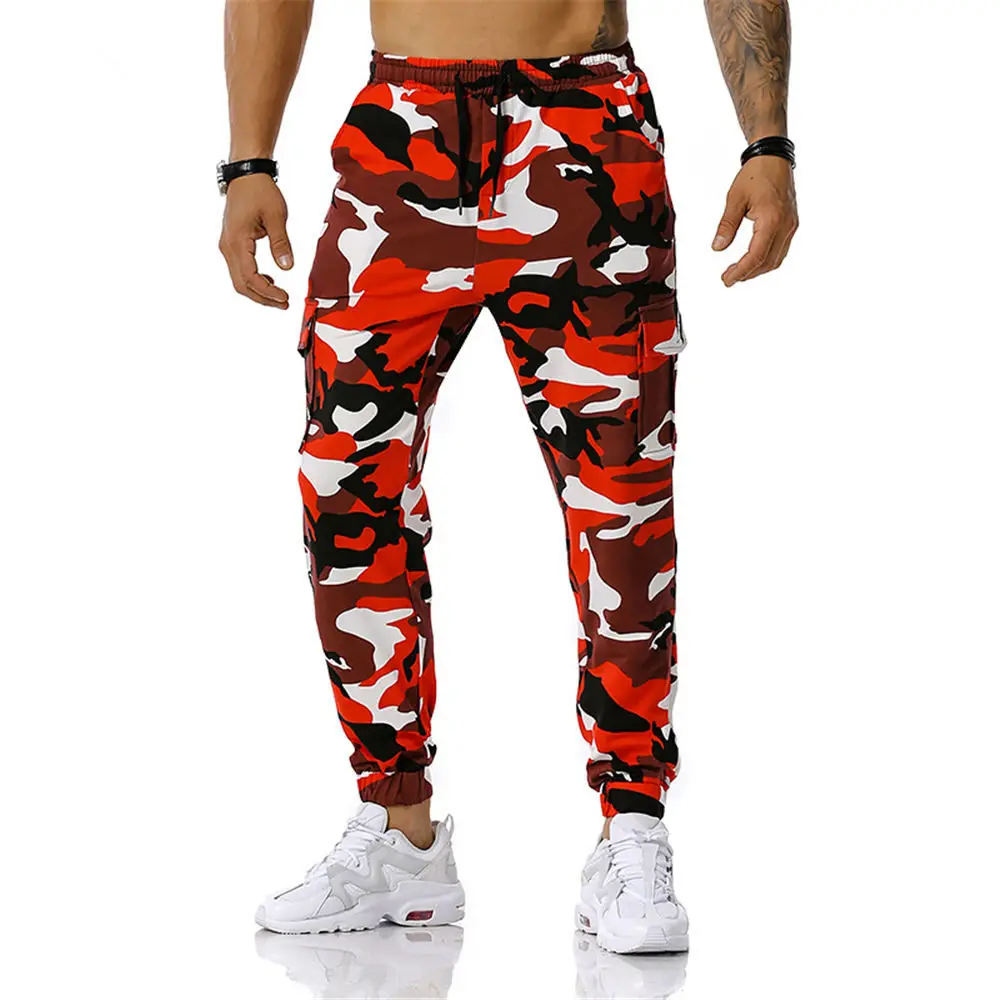 

2023 Unisex Camo Sweatpants Plus Size 3XL Camouflage Trousers Cotton Blend Cargo Pants Hip Hop Popular Streetwear