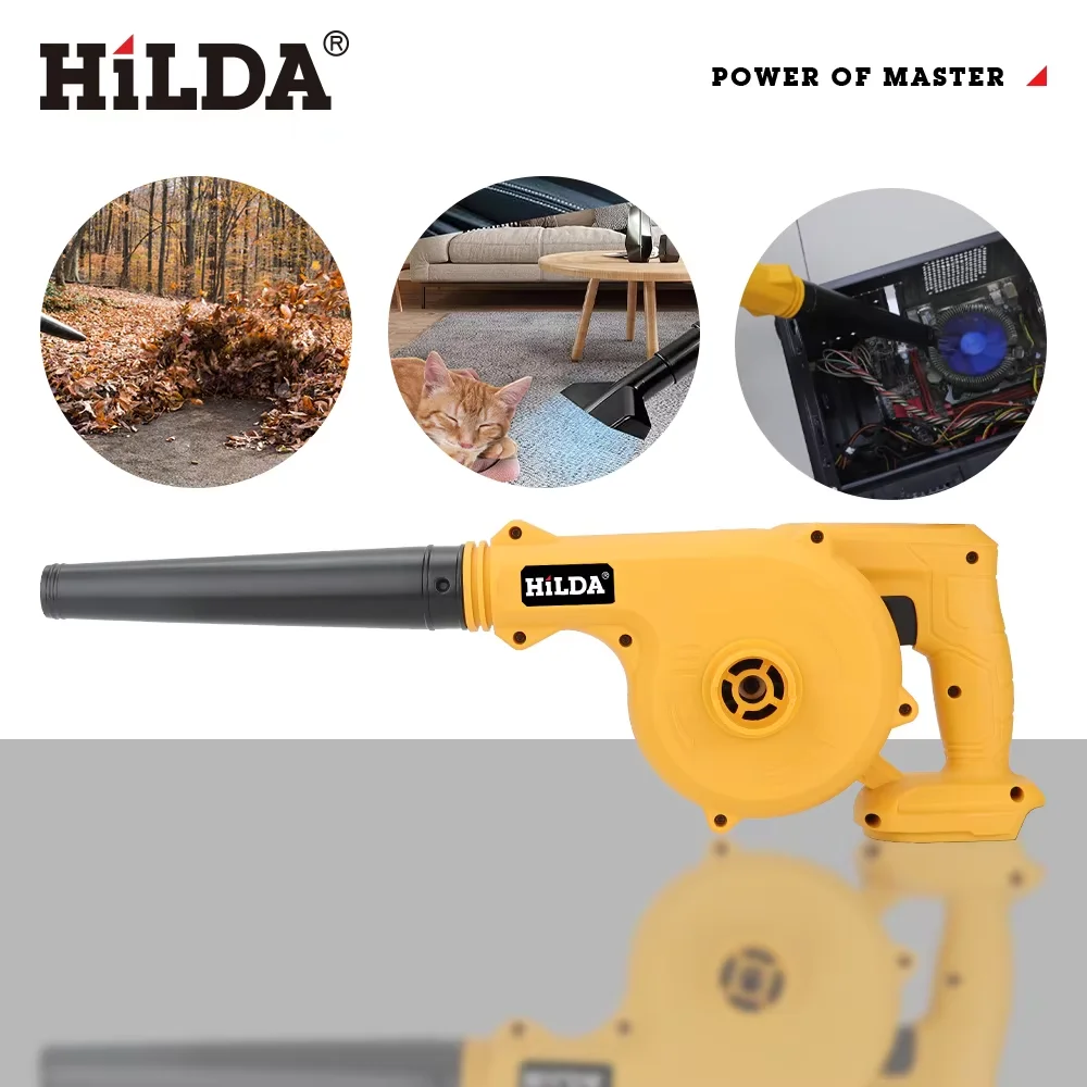 

HILDA 11000RPM High Power Electric Air Blower For Makita Battery 2 in 1 Suction & Blowing Tool for Efficient Cleaning