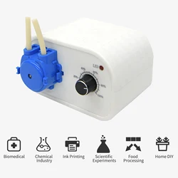 Kamoer NKCP-B08B 24V Peristaltic Pump Aquarium Water Pump Flow Adjustable 14~41.5ml/min for DIY Aquarium Lab Chemical Analysis