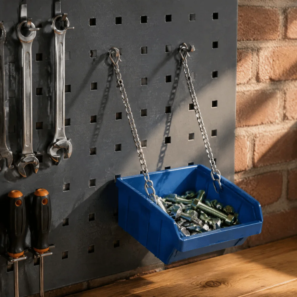 Sign Hanging Metal Hanging Chain Strengthened Hooks Metal Hanging Chain S-Hook Strong Bearing Capacity Hanging Chain Set Outdoor