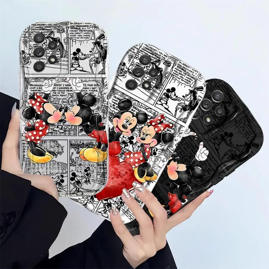 حافظة لهاتف سامسونج جالاكسي A04 A16 A03 A12 A13 A11 A02s A15 A20 A50 A05 A06 غطاء هاتف ناعم ديزني ميكي ميني الساخن #2
