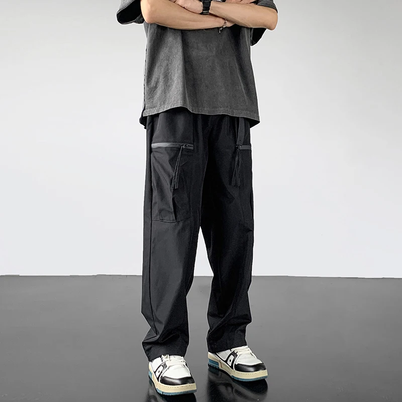

Легкие быстросохнущие американские рабочие брюки для мужчин, повседневные уличные брюки-карго, весенне-осенние прямые брюки