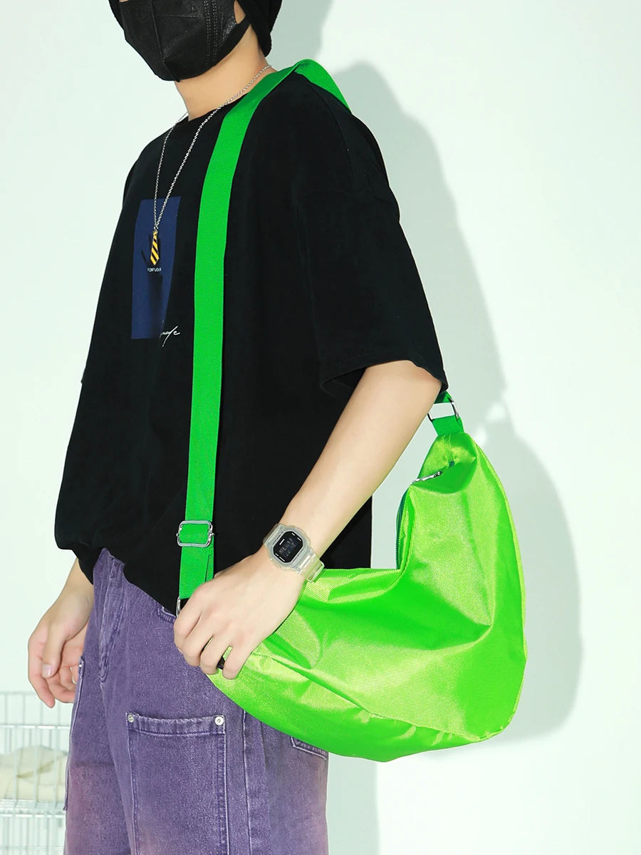 Messenger Bag Fashion Brand Ins Men's Bag Shoulder Bag 2022 New Korean Couples Large Capacity Bag