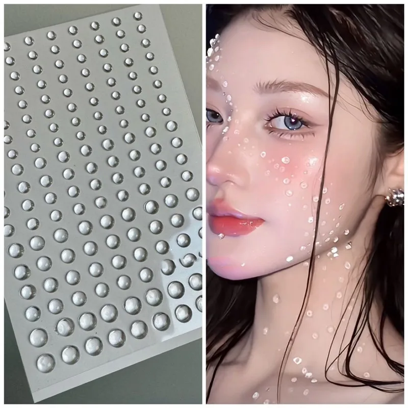 ملصقات قطرة الماء النقية الأنيقة والحساسة، ملحقات المكياج، حورية البحر التنكرية، دعائم التصوير الفوتوغرافي، ملحقات أداء المسرح #2