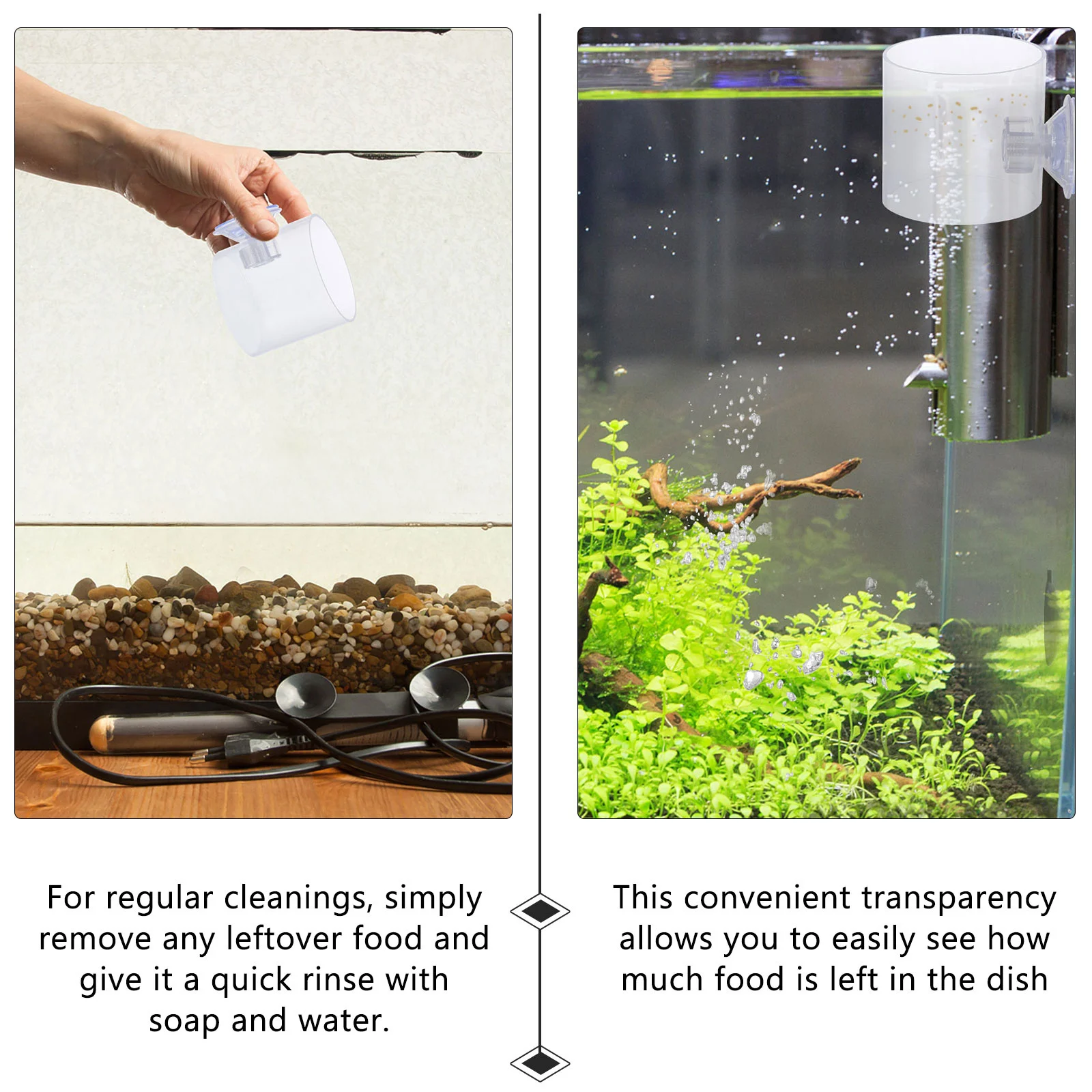 

3pcs Circle For Tank Suction Cup Feeding Ring Adjustable Floating Fish Feeder Aquarium Feeding Supplies Fish Tank Accessory