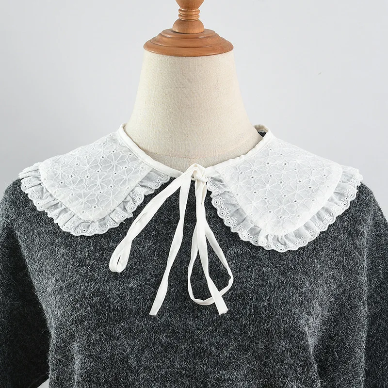 طوق وهمية الكورية للنساء ، شال صغير ، طوق كاذبة الزخرفية ، يلتف الكتف ، الرأس ، اكسسوارات الملابس #3