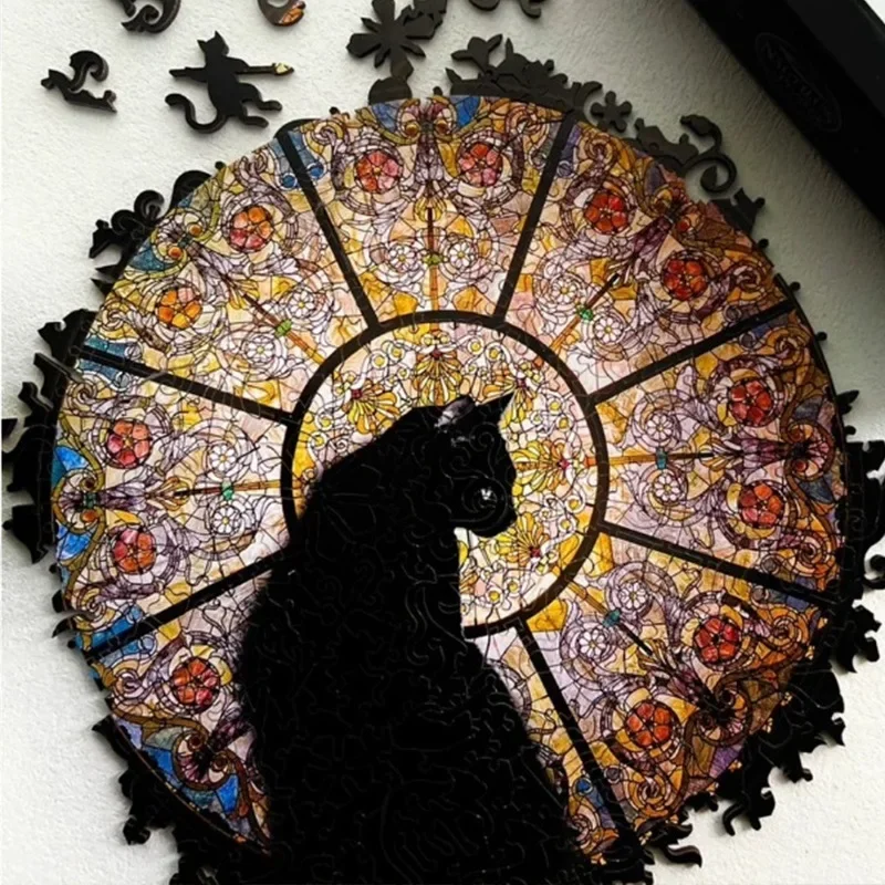 

Church Cat Puzzle Alien Wooden Puzzle Adult High Difficulty