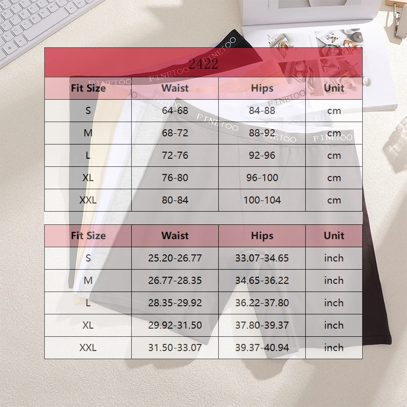 FINETOO Cotton Seamless High Waist Underwear Women's Female Cycling Panties Summer Safety Pants Safety Under Skirt Dress Shorts image 6