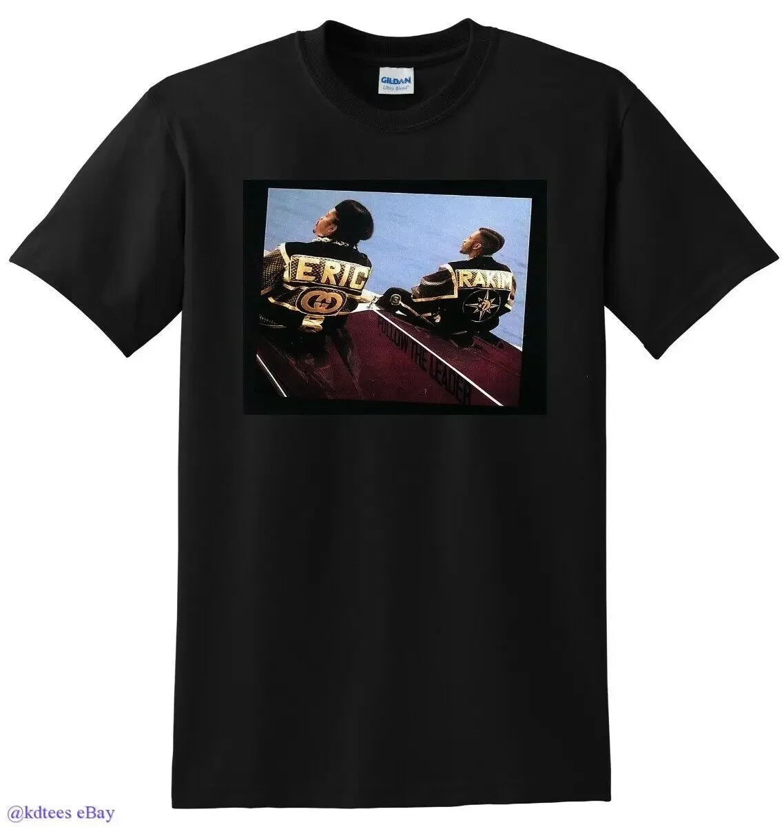 ERIC B AND RAKIM T SHIRT follow the leader vinyl cd cover SMALL MEDIUM L XL