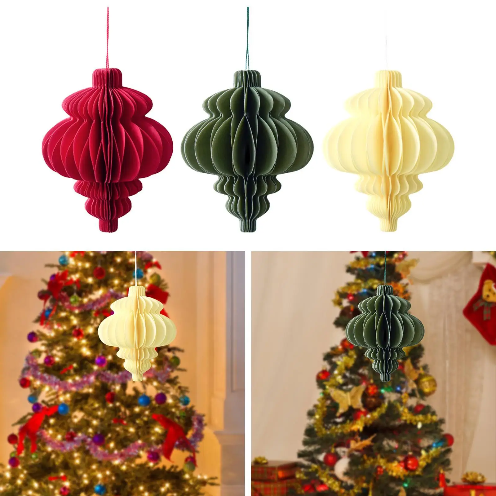 Honeycomb Ornament for Christmas And New Year Home Decoration