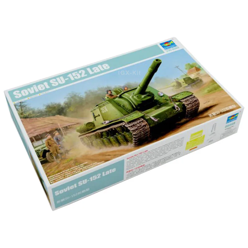 Trumpeter 05568 1/35 Soviet SU-152 Late Tank Destroyer Military Children Toy Hancraft Plastic Assembly Model Building Kit