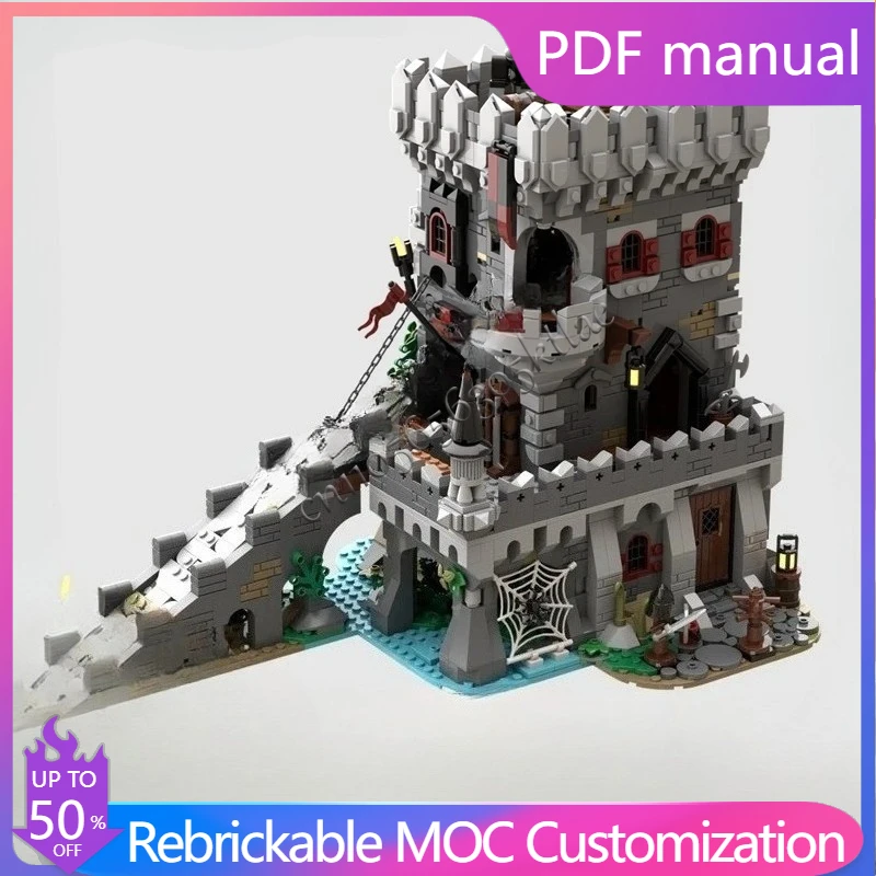 

2749PCS MOC Medieval Castle Custom Puzzle Model Bat Lord`s Castle Technical DIY Assembly Set Toy For Birthday Child Holiday Gift
