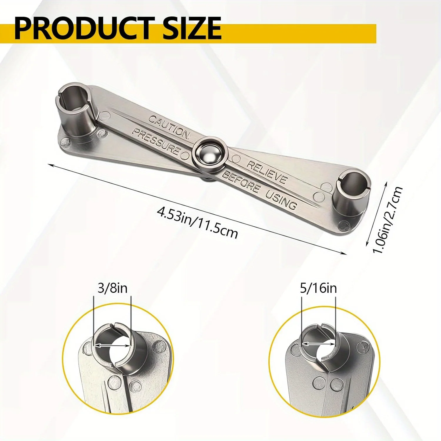 2 In 1 Fuel Line Disconnect Tool Set For 3/8” And 5/16”, Quick Release Scissor Wrench For Fuel Filter Removal, Professional A/C