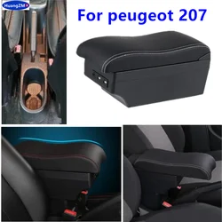 Car Armrest box For peugeot 207 armrest box For peugeot 207CC Central Storage box Interior Dedicated Retrofit Car Accessories