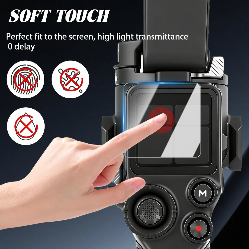 5-1pcs Tempered Glass for DJI RS4/RS5 Ultra HD Screen Protector 9h Hardness Anti-Scratch Protective Films Anti-fingerprint Glass