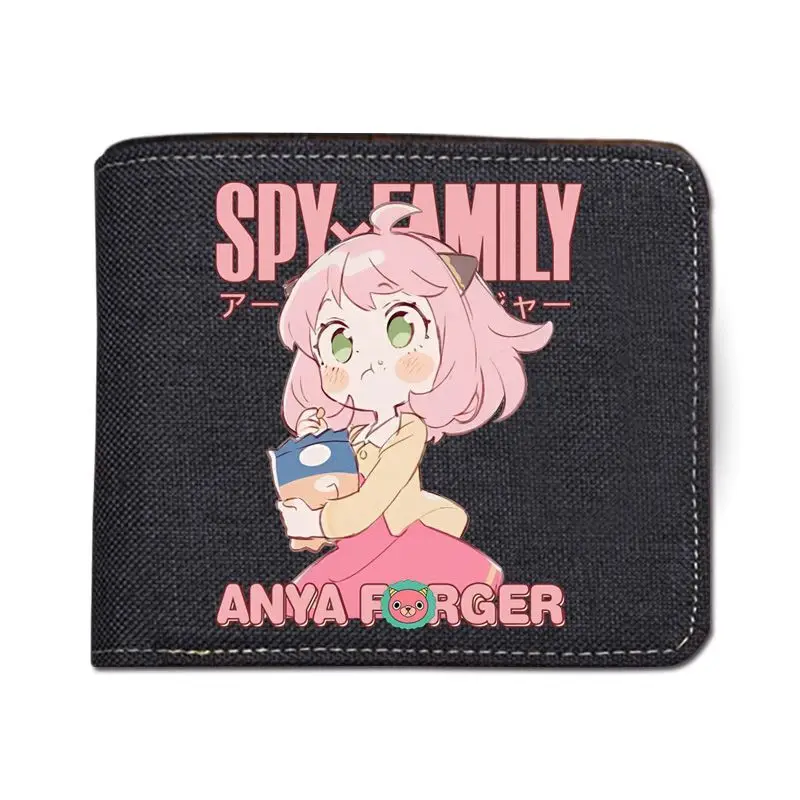 Spy X Family Merchandise Cute Cartoon Wallet Short Coin Purse Ins Aniya Anime Card Holder Anime