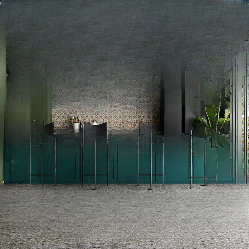 이탈리아 미니멀리스트 단단한 나무 바 의자 가정용 아일랜드 벤치