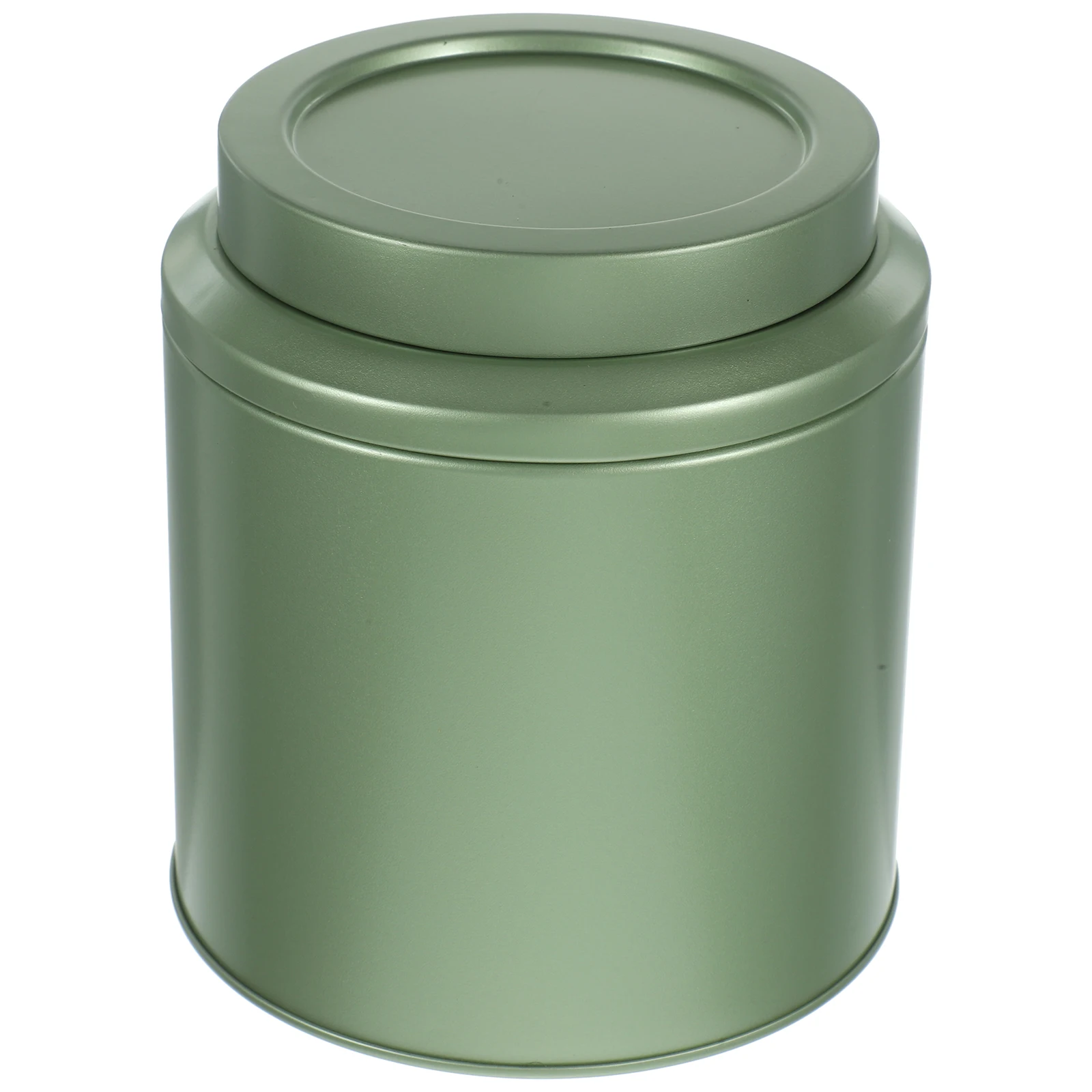 

Small Shallow Green Tea Canister Tinplate Storage Jars Airtight Lids Loose Leaf Containers Food Household Sugar Non Rust