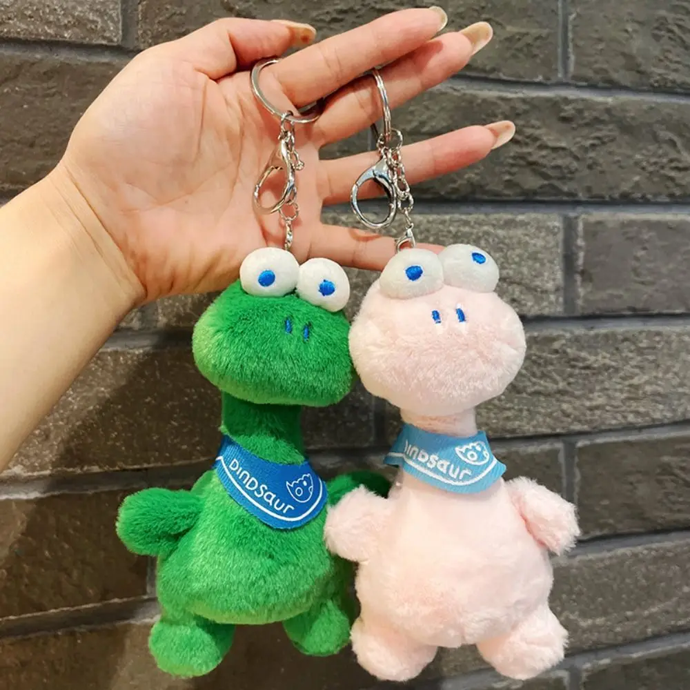 Stuffed Animals Car Decor Birthday Gifts Green Dinosaur Doll Dinosaur Plush Keyring Backpack Pendant Plush Dinosaur Keychain